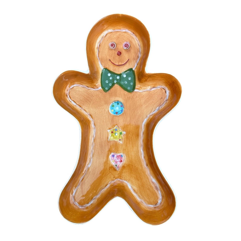 Home Interiors 2004 Home Co Gingerbread Man Baking Serving Dish Oven Micro Safe‎